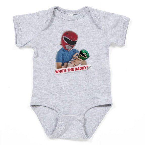 CafePress - Power Rangers Who's The Daddy? - Cute Infant Bodysuit Baby Romper - Size Newborn - 24 Months