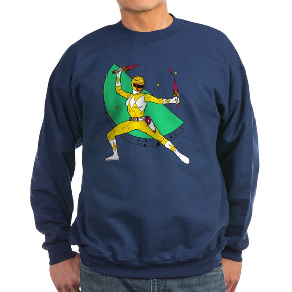 CafePress - Power Rangers Yellow Ran - Classic Crew Neck Sweatshirt