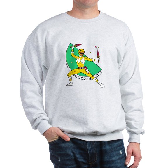 CafePress - Power Rangers Yellow Ran - Crew Neck Sweatshirt