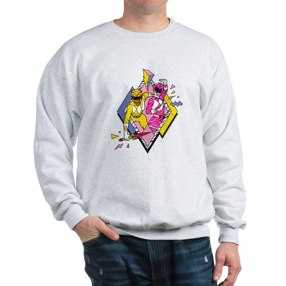 CafePress - Power Rangers Yellow Ran - Crew Neck Sweatshirt