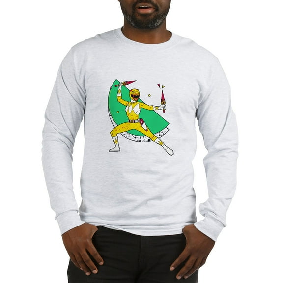 CafePress - Power Rangers Yellow Ran Men's Long Sleeve T Shirt - Unisex Cotton Long Sleeve T-Shirt