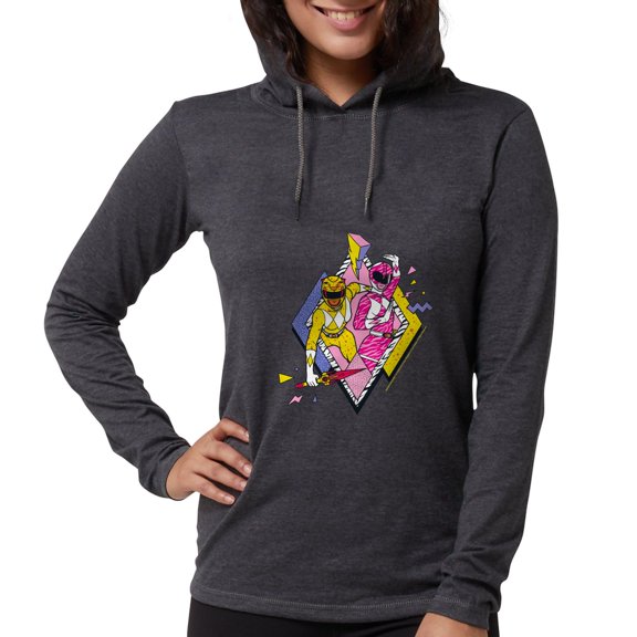 CafePress - Power Rangers Yellow Ranger A - Womens Hooded Shirt