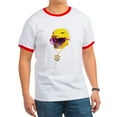 thumbnail image 1 of CafePress - Power Rangers Yellow Ranger W Men's Ringer T Shirt - 100% Cotton Ringed T-Shirt, 1 of 4