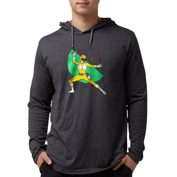 CafePress - Power Rangers Yellow Ranger Wit - Mens Hooded Shirt