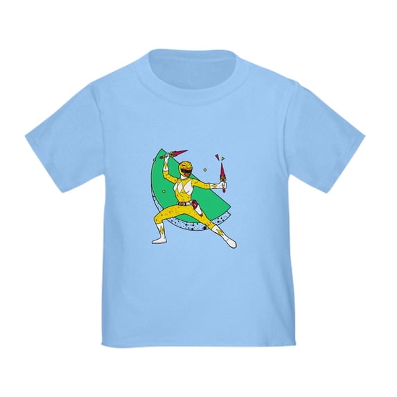CafePress - Power Rangers Yellow Ranger With D Toddler T Shirt - Cute Toddler T-Shirt, 100% Cotton
