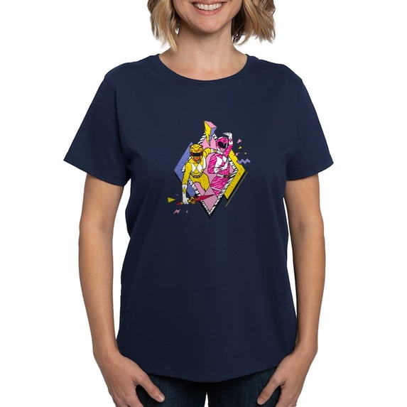 CafePress - Power Rangers Yellow Ranger Women's Value T Shirt - Women's Traditional Fit Dark T-Shirt
