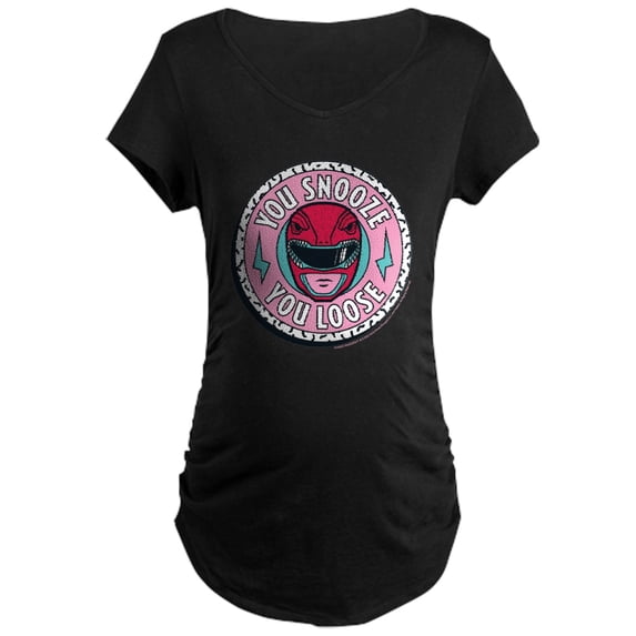 CafePress - Power Rangers You Snooze Women's Maternity T Shirt - Maternity Dark T-Shirt