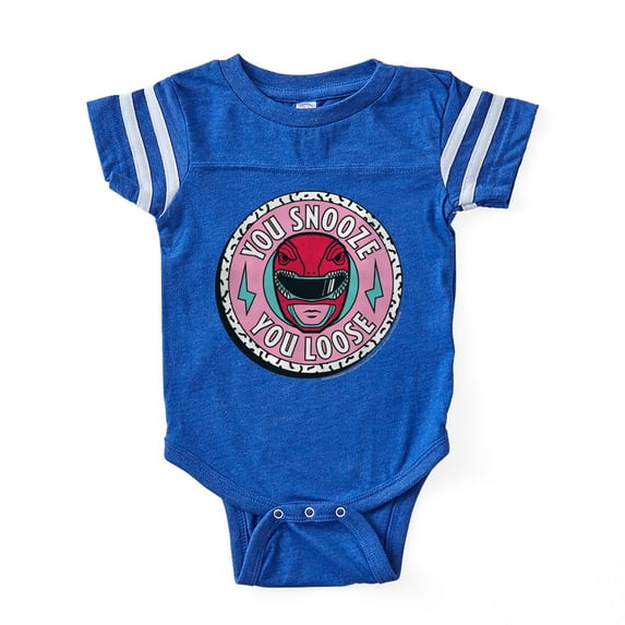 CafePress - Power Rangers You Snooze Yo - Cute Infant Baby Football Bodysuit
