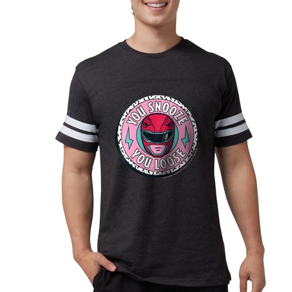 CafePress - Power Rangers You Snooze Yo Men's Football T Shirt - Mens Football Shirt