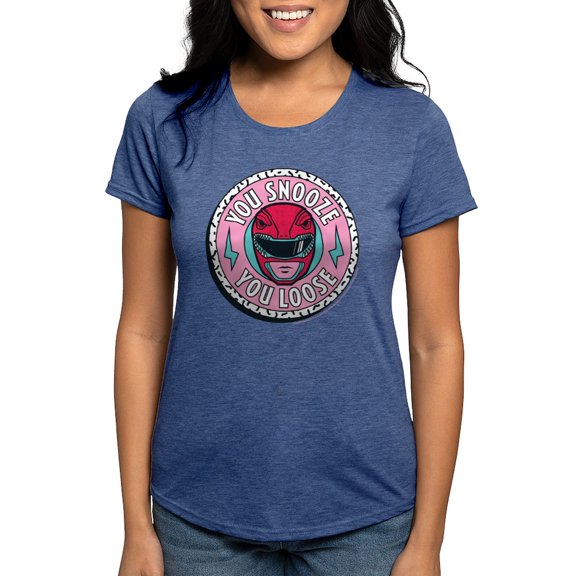 CafePress - Power Rangers You Snooze Yo Women's Deluxe T Shirt - Womens Tri-blend T-Shirt