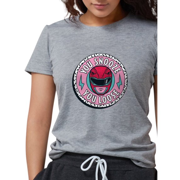 CafePress - Power Rangers You Snooze Yo Women's Deluxe T Shirt - Womens Tri-blend T-Shirt