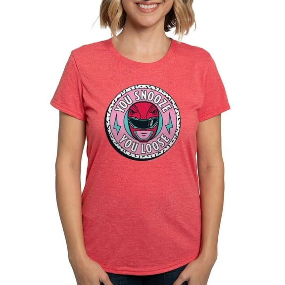 CafePress - Power Rangers You Snooze Yo Women's Deluxe T Shirt - Womens Tri-blend T-Shirt