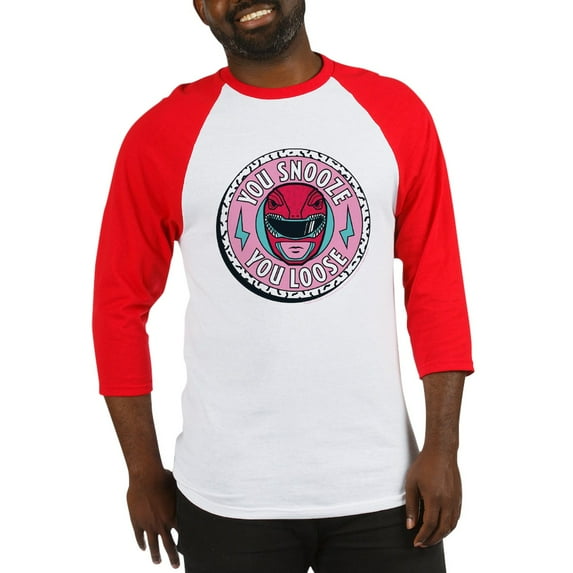 CafePress - Power Rangers You Snooze You - Cotton Baseball Jersey, 3/4 Raglan Sleeve Shirt