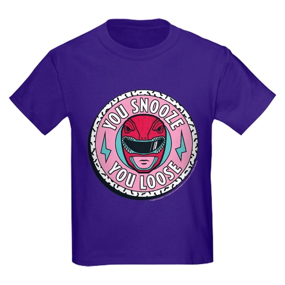 CafePress - Power Rangers You Snooze You Loose Kids T Shirt - Dark T-Shirt Kids XS-XL