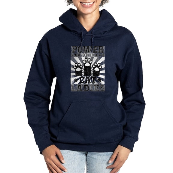 CafePress - Power To The Cat Ladies - Pullover Hoodie, Classic & Comfortable Hooded Sweatshirt