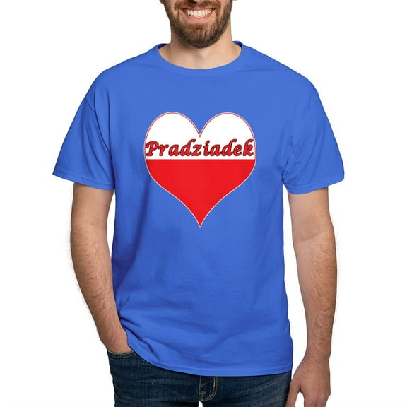 CafePress - Pradziadek Polish Heart Dark T Shirt - Men's Classic Graphic Cotton T-Shirt