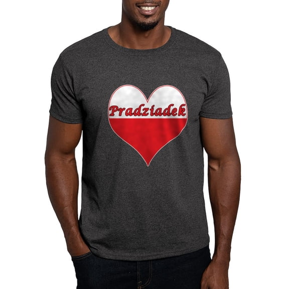 CafePress - Pradziadek Polish Heart Dark T Shirt - Men's Classic Graphic Cotton T-Shirt