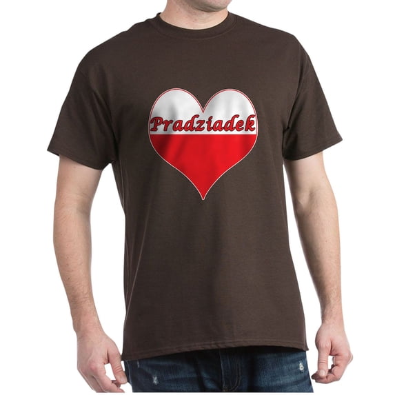 CafePress - Pradziadek Polish Heart Dark T Shirt - Men's Classic Graphic Cotton T-Shirt