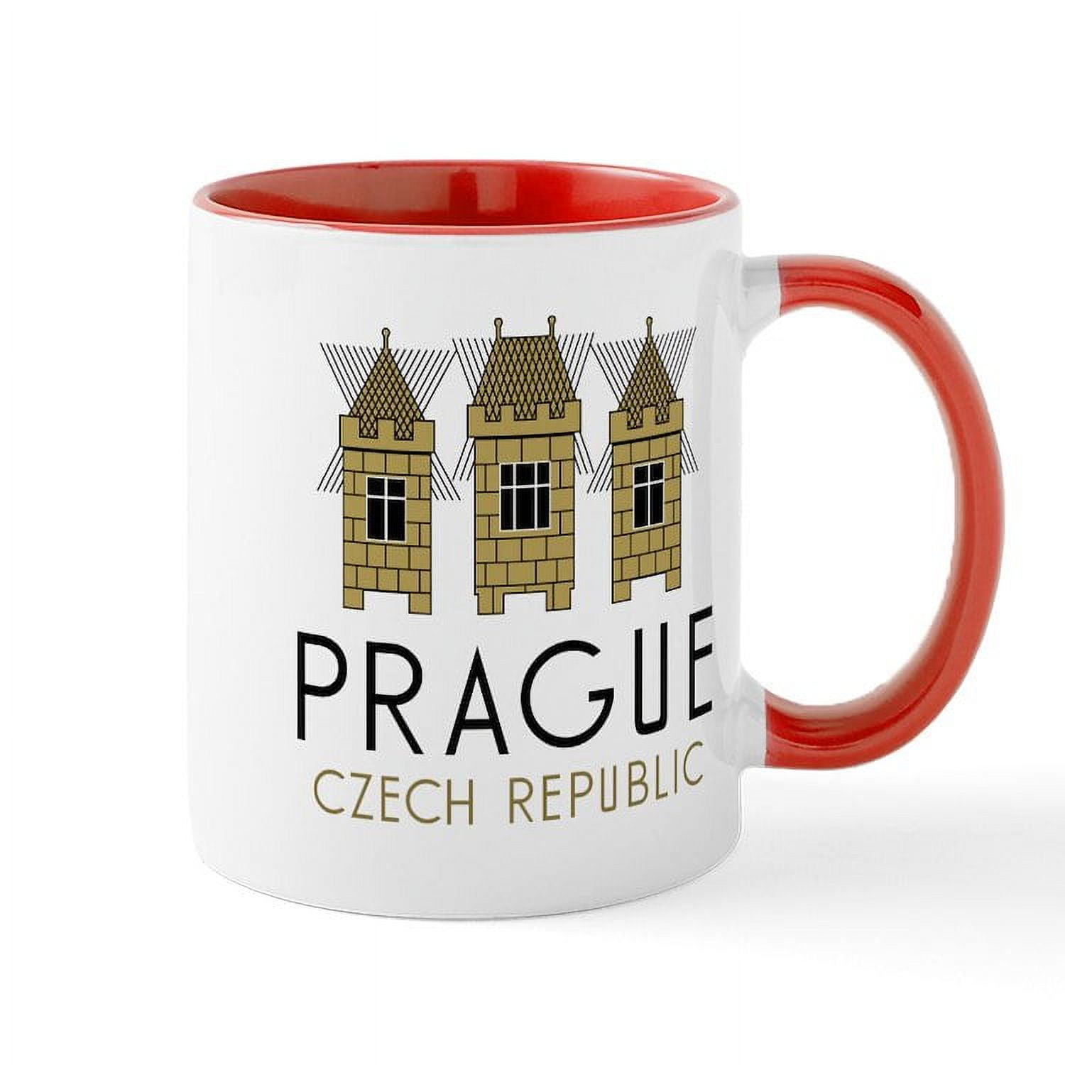 CafePress - Prague Mug - 11 oz Ceramic Mug - Novelty Coffee Tea Cup 