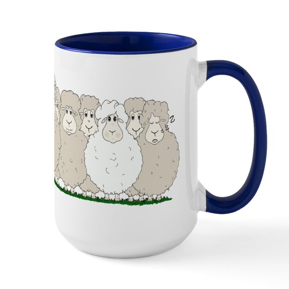 CafePress - Prairie Elementary Large Mug Mugs - 15 oz Ceramic Large White Novelty Mug