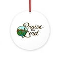 thumbnail image 1 of CafePress - Praise The Lord With Nature Scene -  Round Wood Ornament 4", 1 of 2