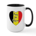 thumbnail image 1 of CafePress - Pray For Belgium Large Mug - 15 oz Ceramic Large White Novelty Mug, 1 of 4