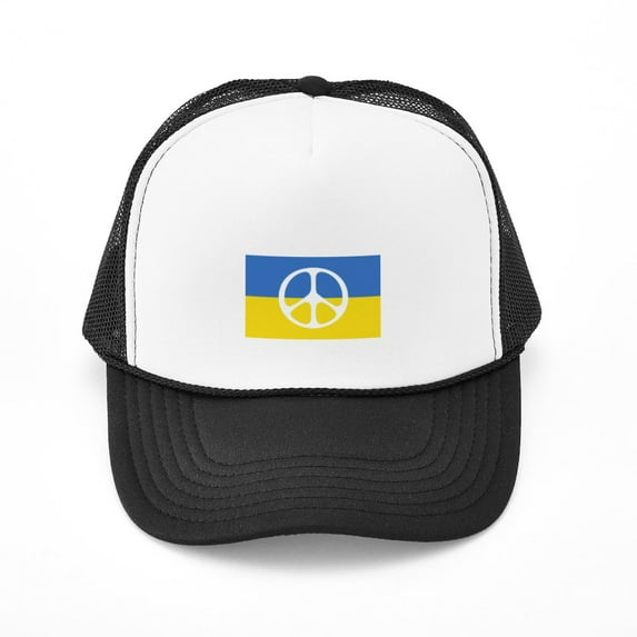 CafePress - Pray For Peace In Ukraine - Adjustable Unisex Printed Trucker Hat with Mesh Back