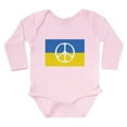 thumbnail image 1 of CafePress - Pray For Peace In Ukraine Body Suit - Long Sleeve Cotton Baby Bodysuit, 1 of 4