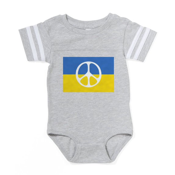 CafePress - Pray For Peace In Ukraine - Cute Infant Baby Football Bodysuit