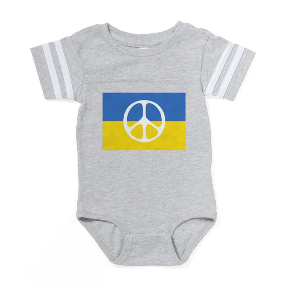 CafePress - Pray For Peace In Ukraine - Cute Infant Baby Football Bodysuit