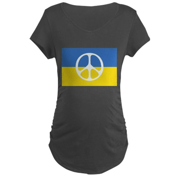 CafePress - Pray For Peace In Ukraine Maternity T Shirt - Maternity Dark T-Shirt