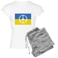 thumbnail image 1 of CafePress - Pray For Peace In Ukraine Pajamas - Women's Short Sleeve Print T-Shirt and Pants Light Cotton Pajama Set, 1 of 7