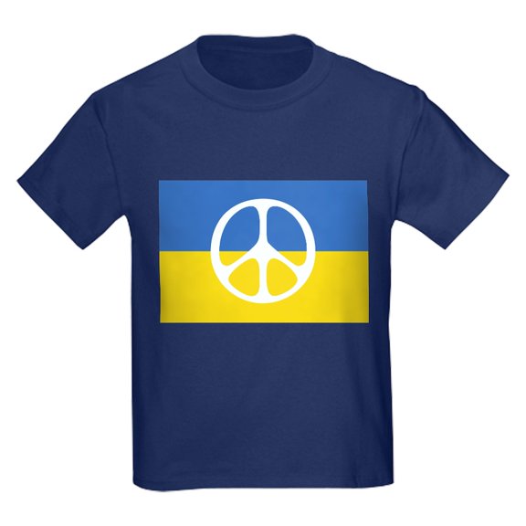 CafePress - Pray For Peace In Ukraine T Shirt - Dark T-Shirt Kids XS-XL