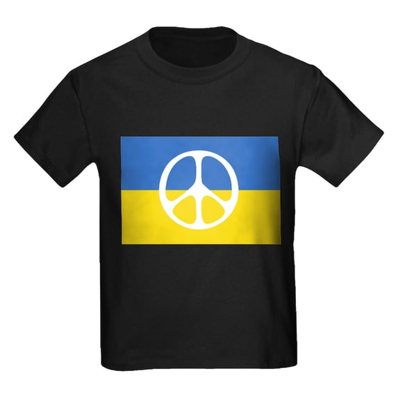 CafePress - Pray For Peace In Ukraine T Shirt - Dark T-Shirt Kids XS-XL