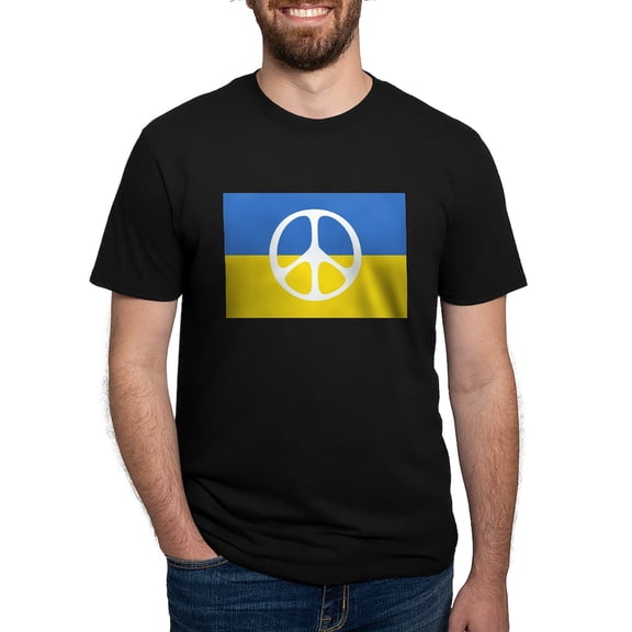 CafePress - Pray For Peace In Ukraine T Shirt - Mens Tri-blend T-Shirt