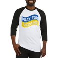 thumbnail image 1 of CafePress - Pray For Ukraine Baseball Jersey - Cotton Baseball Jersey, 3/4 Raglan Sleeve Shirt, 1 of 4