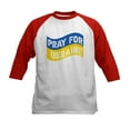 thumbnail image 1 of CafePress - Pray For Ukraine Baseball Jersey - Kids Cotton Baseball Jersey, 3/4 Sleeve Shirt, 1 of 4