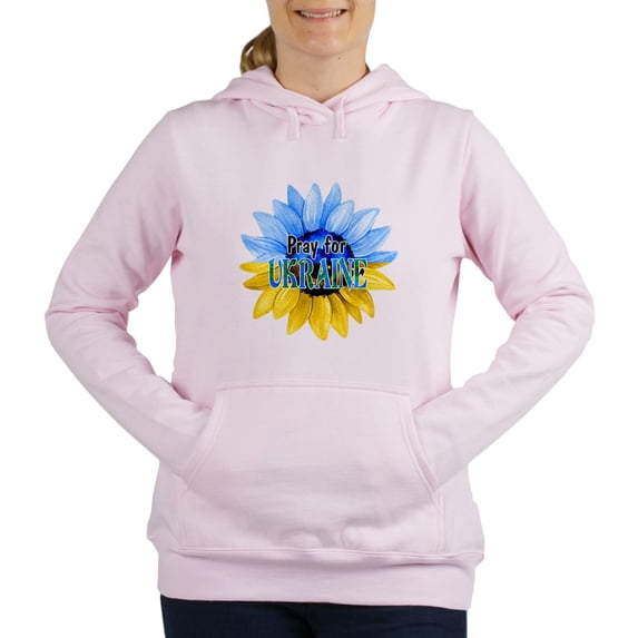 CafePress - Pray For Ukraine Blue And Yellow Sunflower Sweatsh - Women's Hooded Sweatshirt