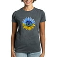 thumbnail image 1 of CafePress - Pray For Ukraine Blue And Yellow Sunflower T Shirt - Women's Traditional Fit Dark T-Shirt, 1 of 4