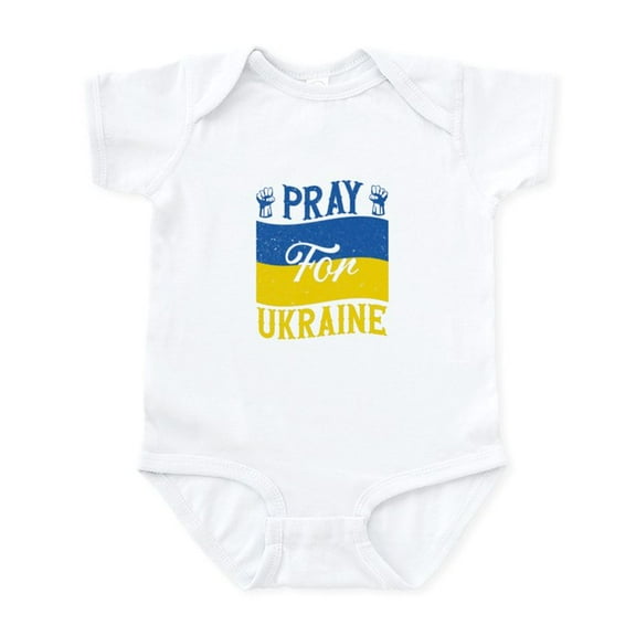 CafePress - Pray For Ukraine Body Suit - Baby Light Bodysuit, Size Newborn - 24 Months