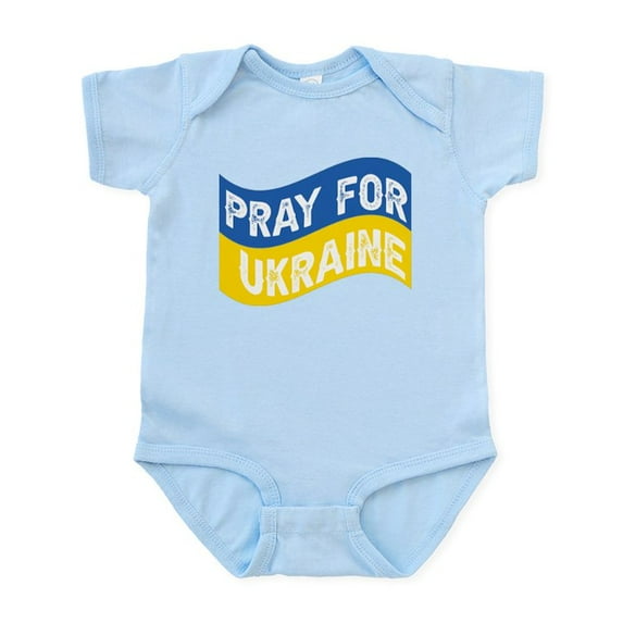 CafePress - Pray For Ukraine Body Suit - Baby Light Bodysuit, Size Newborn - 24 Months