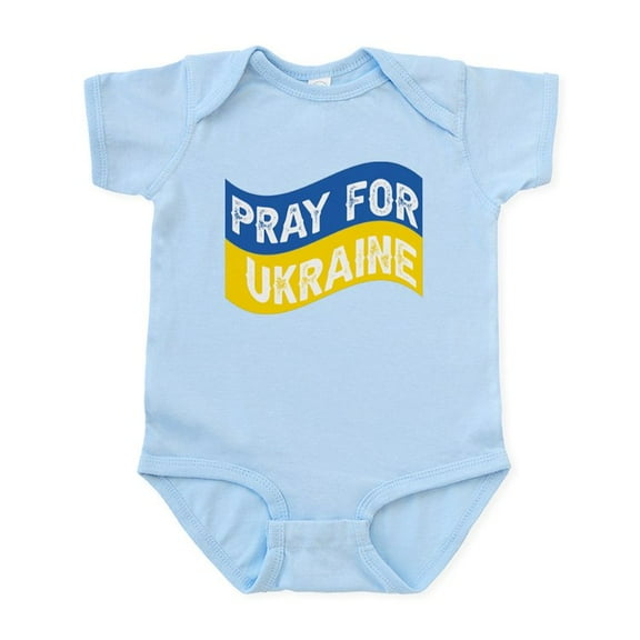 CafePress - Pray For Ukraine Body Suit - Baby Light Bodysuit, Size Newborn - 24 Months