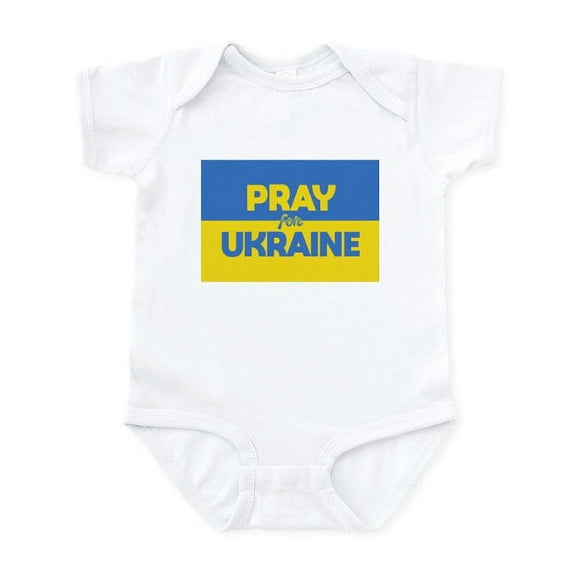 CafePress - Pray For Ukraine Body Suit - Baby Light Bodysuit, Size Newborn - 24 Months