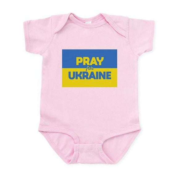 CafePress - Pray For Ukraine Body Suit - Baby Light Bodysuit, Size Newborn - 24 Months