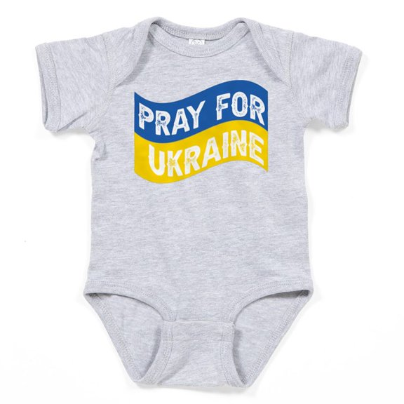 CafePress - Pray For Ukraine Body Suit - Cute Infant Bodysuit Baby Romper - Size Newborn - 24 Months