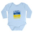 thumbnail image 1 of CafePress - Pray For Ukraine Body Suit - Long Sleeve Cotton Baby Bodysuit, 1 of 4