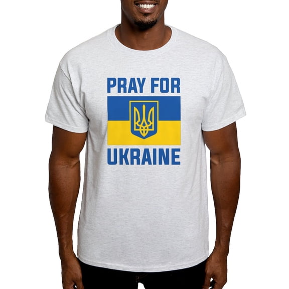CafePress - Pray For Ukraine Light T Shirt - Men's Classic Graphic T-Shirt