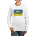 thumbnail image 1 of CafePress - Pray For Ukraine Long Sleeve T Shirt - Women's Long Sleeve Graphic Casual T-Shirt, 1 of 4
