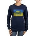 thumbnail image 1 of CafePress - Pray For Ukraine Long Sleeve T Shirt - Women's Long Sleeve Graphic Tee Casual Fit, 1 of 4
