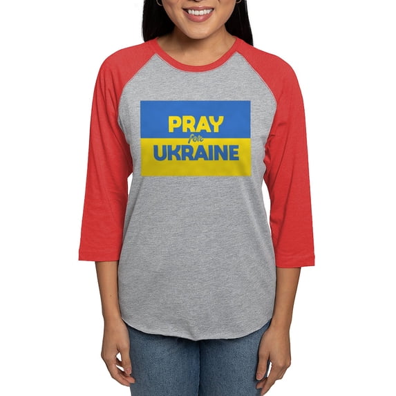 CafePress - Pray For Ukraine Long Sleeve T Shirt - Womens Baseball Tee